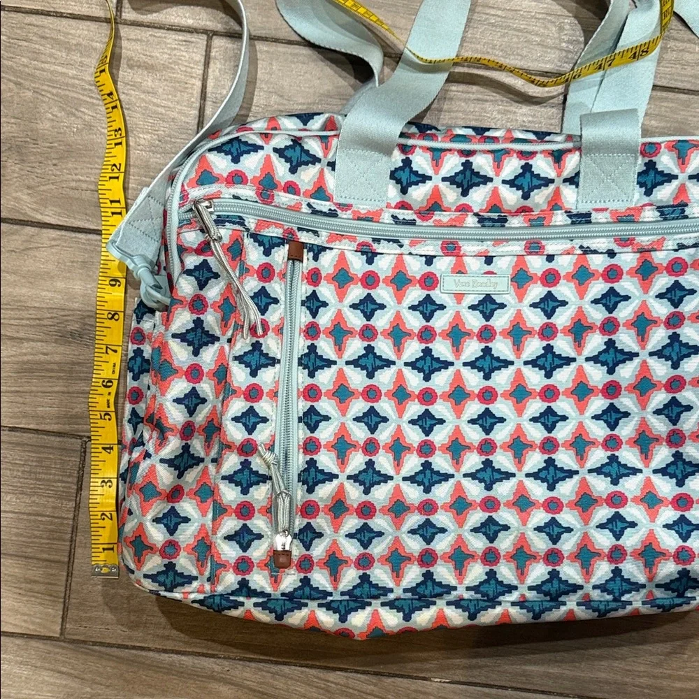 Vera Bradley Lighten Up Weekender Travel Bag Carry-on Retired Water Geo